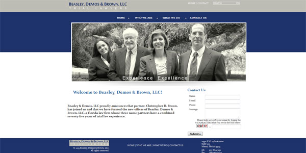 www.beasleydemos.com: Beasley, Demos & Brown, Trial Lawyers